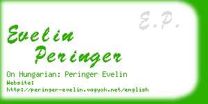 evelin peringer business card